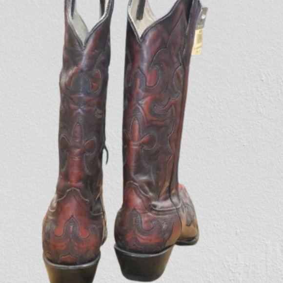 Roper Red All Over Embroidery Western Boots 4226 NWOB Boutique - Picture 11 of 14